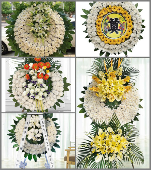 湖南常德武陵区丹洲乡明月村花圈速递
